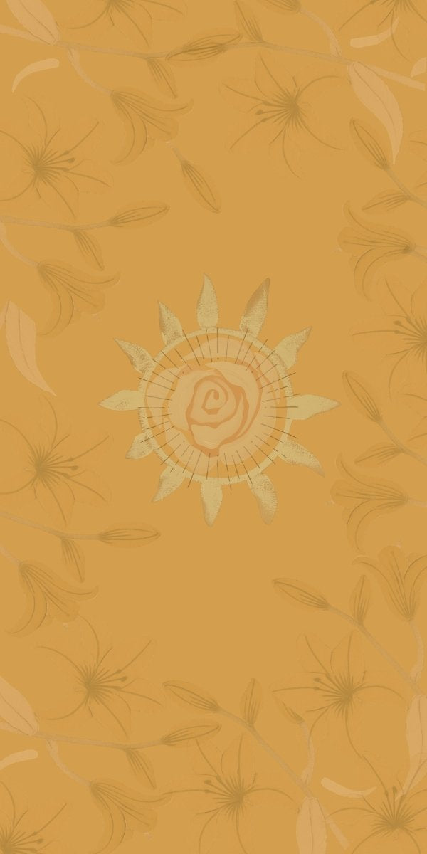 cream background with floral and star patterns bystarshine