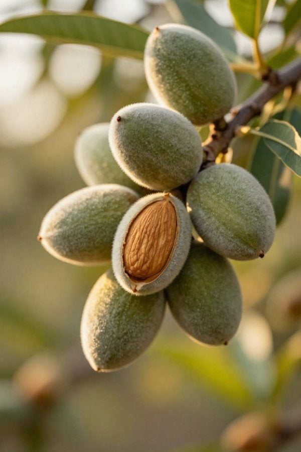 almonds hanging on a limb bystarshine sweet almond oil